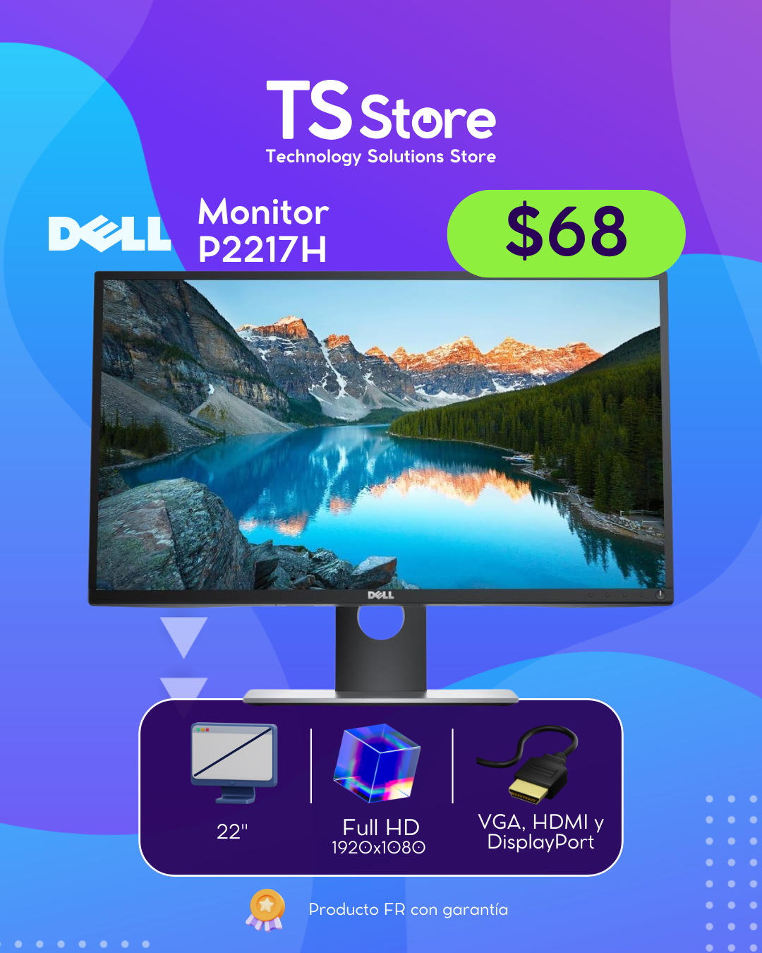 Monitor Dell P2217H